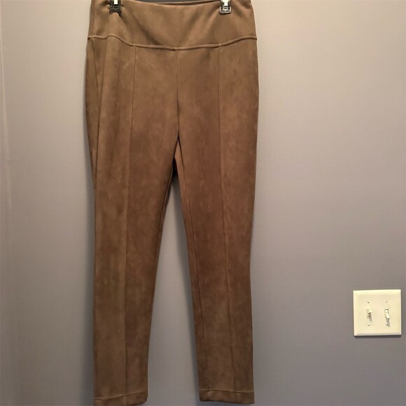 Andrew Marc Pants - Andrew Marc Pants Womens Size M Brown High Rise Skinny Pull-On Stretch